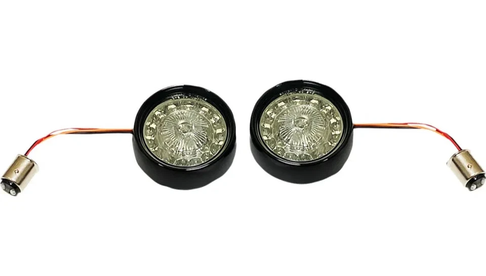 Custom Dynamics ProBeam Bullet Black Bezel Smoke Lens Rear Turn Signal 1157 I... - Image 1 of 2