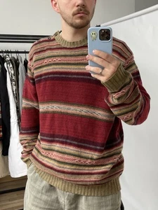 Polo Ralph Lauren Men Knit Multicolored Sweater Size XL/XXL - Picture 1 of 10
