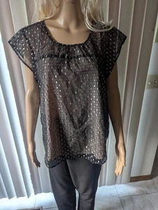 NWT Rag And Bone Large Metallic Dot Formal Blouse - Picture 1 of 5