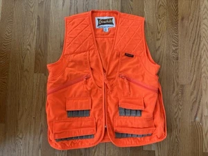 Gamehide Hunting Vest Mens XL Orange Sleeveless Full Zip Polyester - Picture 1 of 7