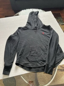 Ralph Lauren Polo Kid’s Black KNT Hoodie Sweatshirt Top Size Large (12-14) - Picture 1 of 6