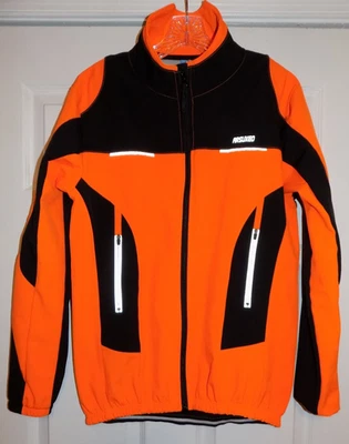 Arsuxeo Unisex Hombre L Mujer XL Naranja Brillante Reflectante Bicicleta Chaqueta Abrigo Foto 1 de 3