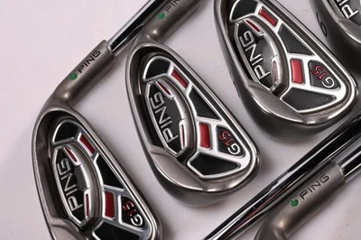 Ping G15 Irons / 3-PW / Green Dot / Regular Flex Ping AWT Shafts - Image 1 of 4