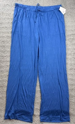 Auden Pajama Pants Womens XXL Blue Cloud Knit Lounge Pants Elastic Waist - Image 1 of 4