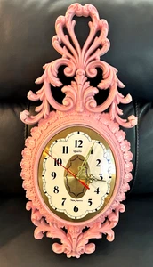 RELOJ DE PARED VINTAGE NEW HAVEN ROSA CUARZO NUEVO MOVIMIENTO 26' X 12" - Imagen 1 de 4