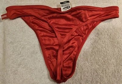 TANGA SPEEDO AUSSIEBUM Australia Para Hombres Talla S Roja NYLON RARA ¡NUEVA! Foto 1 de 2