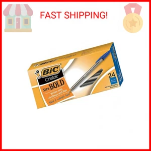 BIC Cristal Xtra Bold Ballpoint Pen, Bold Point (1.6mm) For Vivid And Dramatic L - Picture 1 of 2