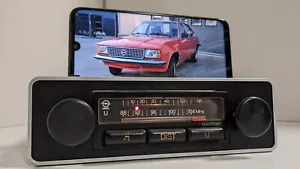 Radio Coche Clásica OPEL LE MANS ELECTRONIC Doble Perilla Años 70 90160850 - BT ACTUALIZADO - Imagen 1 de 11