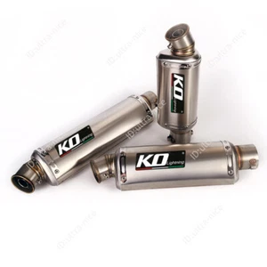 310 370 440mm Exhaust Pipe Motorcycle 38-51mm Muffler Escape Removable DB Killer - Picture 1 of 9