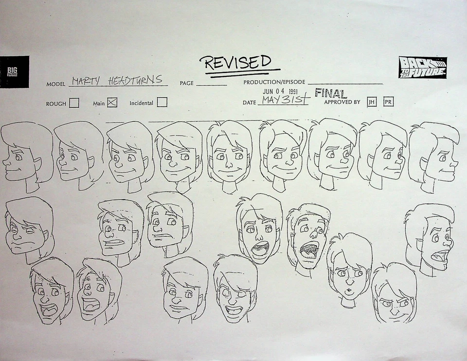 Série de TV Back to the Future 1991 série de produção de animação modelo cópia celular #OH - Imagem 1 de 2