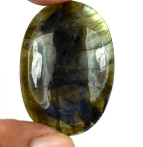 Bestes Angebot natürlicher ovaler Madagaskar 50,45 ct Regenbogen glänzender Labradorit Edelstein - Bild 1 von 4