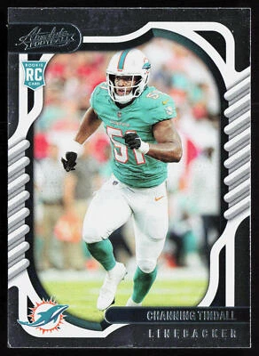 2022 Panini Absolute Retail Channing Tindall #152 Rookie RC Miami Dolphins - Image 1 of 2