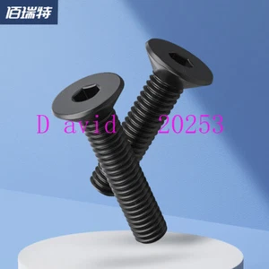 Bolts Class 12.9 countersunk high carbon steel black M6 - Picture 1 of 35