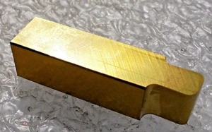 NEW NORTH AMERICAN CARBIDE .196" Wide X .078" Radius Tip GROOVING CARBIDE INSERT - Imagen 1 de 10