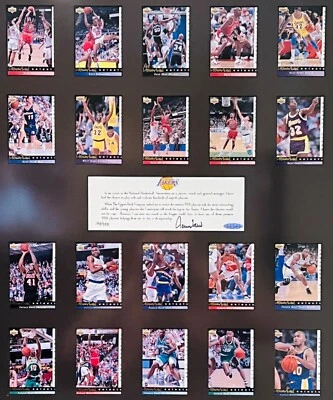 Upper Deck Jerry West Selects framed 20-Card Set W/ Personal note signed #/750   - Image 1 of 4