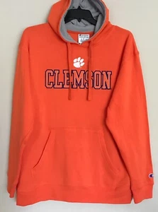 Nueva Sudadera con Capucha Clemson Tigers para Hombre Cosida Letras con Capucha Naranja - Imagen 1 de 26