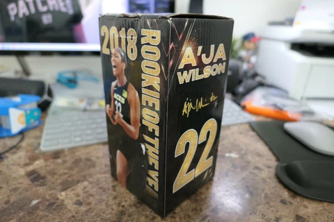 A'JA WILSON 2018 Rookie Of The Year SPECIAL EDITION Bobblehead Las Vegas Aces Cover