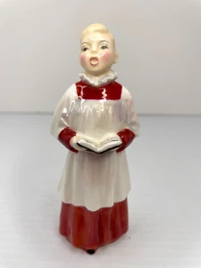 Royal Doulton Choir Boy Figurine England Bone China 1953 5"H Chorister Red White - Picture 1 of 5
