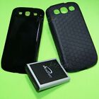 Upgraded 7570mah Extended Battery Thicker Cover Case For Samsung Galaxy S3 S960l