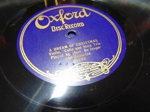 A DREAM OF CHRISTMAS OXFORD 38248 78RPM RECORD STEHL DEJAEGER & SCHUETZE - Foto 1 di 1