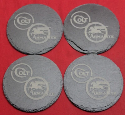 COLT Firearms ArmaLite Slate Coaster set of 4 - Image 1 of 3