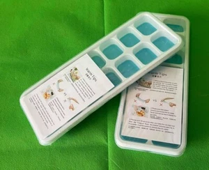 2 Stück Silikon Eiswürfelform Cube Eiswürfelbehälter Mit Deckel Ice Tray Ice - Bild 1 von 7