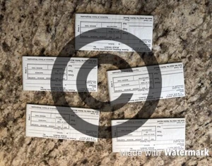 Vintage Chicago & North Western Railway Scale Ticket Lot (5) Railroad NOS - Picture 1 of 3