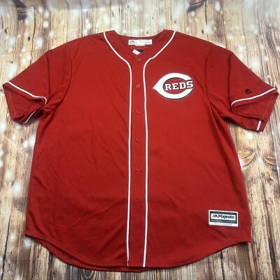 NWT  Majestic Cincinnati Reds Official Cool Base Men’s Jersey Size 2XL - Image 1 of 4