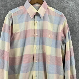 Orvis Shirt Mens L Check Button Down Casual Cotton Long Sleeve - Picture 1 of 11