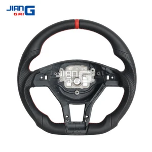 Volante de cuero completo para Mercedes Benz W176 W204 W212 CLA AMG 2012+ - Imagen 1 de 16