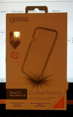 Gear4 Crystal Palace Series Case for Apple iPhone X / XS - Clear - ICXCRTCLR - Image 1 of 3