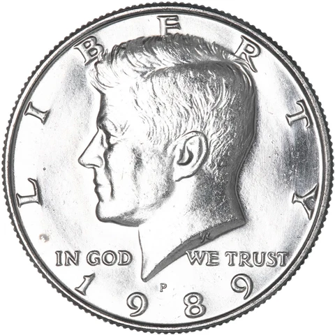 1989 P Kennedy Half Dollar CN-Clad BU US Coin Cover