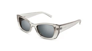 Saint Laurent SL 593 003 Women’s Sunglasses Clear Size 52 MSRP $405 - Picture 1 of 7