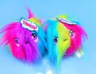 2 Squeezamals Series 2 Pets, Grape Scented- Fluffy Furball X2, New.Collect All.