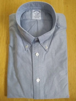 NWOT Brooks Brothers Blue Supima Button Down M Regent 15.5-33 MSRP $140 - Image 1 of 4