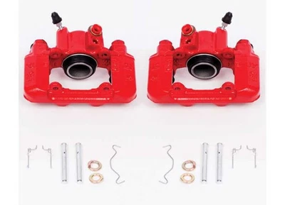 PowerStop para 03-06 Pontiac Vibe pinzas traseras rojas sin soportes - Par Foto 1 de 4
