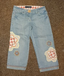 Mini Boden Applique Jeans Age 6-7 Good Condition - Picture 1 of 3