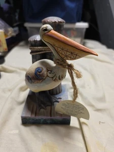 Jim Shore Heartwood Creek #4016363 “Gone Fishin” Pelican 2009 Statue w Tags RARE - Picture 1 of 4