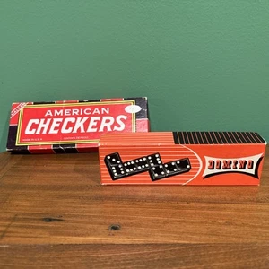 Dama e domino vintage pezzi gioco - Foto 1 di 11