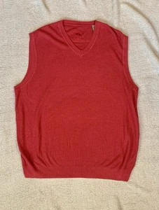 Cutter And Buck Men's Christmas RED Pullover Sweater Vest Size 2XL - Picture 1 of 12