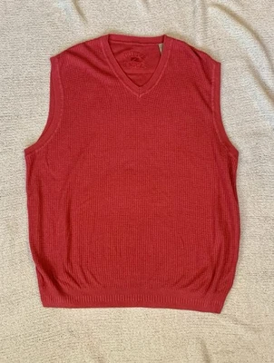 Cutter And Buck Men's Christmas RED Pullover Sweater Vest Size 2XL - Image 1 of 4