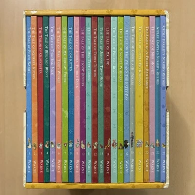 The Complete Peter Rabbit Library Box Set 23 volúmenes tapa dura Beatrix Potter Foto 1 de 4