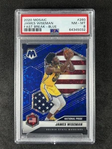 2020-21 James Wiseman Mosaic Fast Break National Pride #260 Blue /85 - Picture 1 of 3