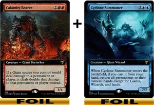 1x - Calamity Bearer + Cyclonic Summoner - FOIL EXTENDED ART - Kaldheim - NM MTG - Bild 1 von 1