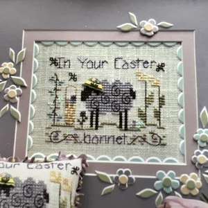 SHEPHERD'S BUSH "in Your Easter Bonnet," CROSS STITCH pattern - Picture 1 of 4