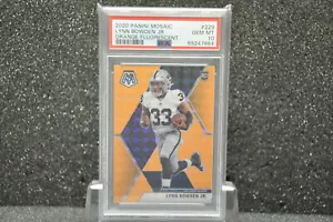 2020 Panini Mosaic #229 Lynn Bowden Jr. Orange Fluorescent /25 PSA 10 - Picture 1 of 2