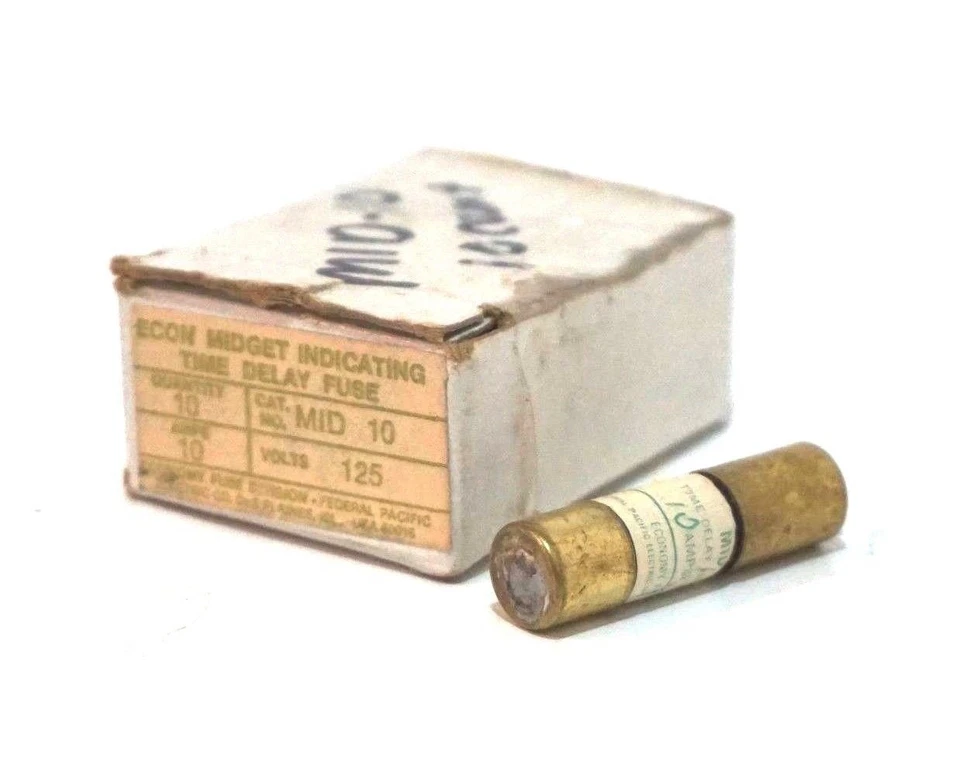 10 NEW EDISON MID-10 FUSES MID10 - Image 1 of 1