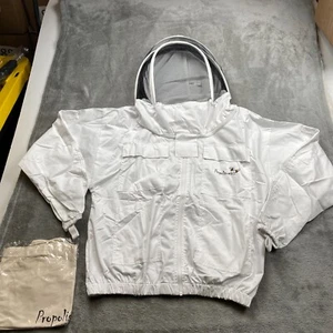 Propolis etc Professional Beekeeping Jacket Women Large White Detachable Hood - Picture 1 of 15