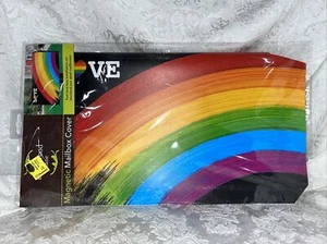 New Magnet Steel Mailbox Cover Rainbow Love Pride Briarwood Lane easy install - Picture 1 of 2