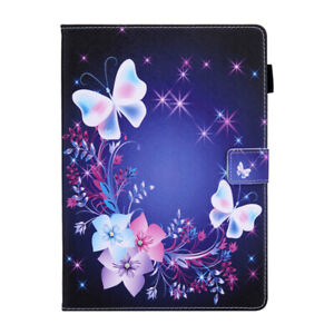 For iPad 10.2 7th 8th 6th Air 9.7 Pro 11 Cute Luxury Butterfly Leather Flip Case